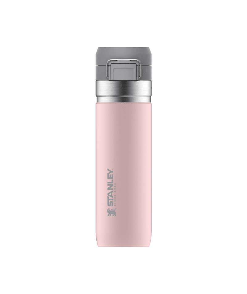 STANLEY 24 oz Blush Stainless Steel Water Bottle with Wide Mouth Lid