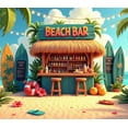 thumbnail image 3 of Tropical Theme Beach Bar Summer Party Decoration Outdoor Event Banner for Beach Party Tropical Event Summer Gathering, 3 of 6