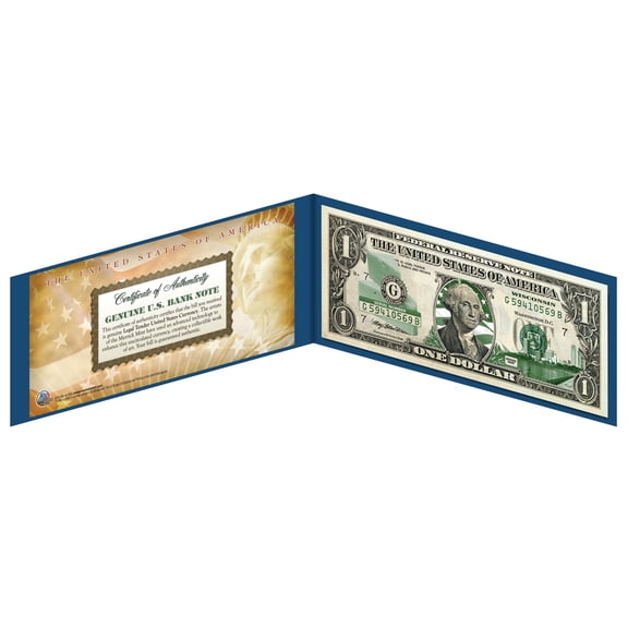 WISCONSIN State $1 Bill *Genuine Legal Tender* U.S. One-Dollar Currency *Green*
