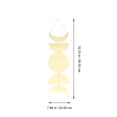 thumbnail image 3 of Shisuyan Moon Phase Mirror Golden 1Set 32.3X7.9X0.08In Space Atmosphere Creation, 3 of 8