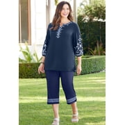 Catherines Womens Plus Size Anywear Kurta Top