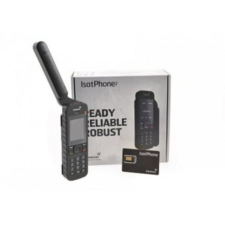 Inmarsat IsatPhone 2 - Satellite Phone with FREE SIM card and 100 (76.8 Minutes*) Airtime