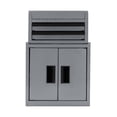 thumbnail image 5 of Hyper Tough Mini Tool Cabinet, 11.6-inch Gray Steel Storage with Double Doors & Top Mat, 5 of 11