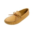 thumbnail image 1 of Minnetonka Men's Double Deerskin Softsole, Natural, 8 M US, 1 of 4