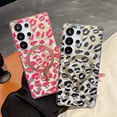 thumbnail image 6 of Allytechgroup for Samsung Galaxy S24 Ultra Case, Glossy Leopard Print Back Cover Support Wireless Charging Shock-Absorbent PC+TPU, Magnetic Flat Design Case for Samsung Galaxy S24 Ultra, Yellow, 6 of 8