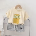thumbnail image 2 of Coerni Toddler Baby Boys Girls Cartoon Suits Short Sleeved Casual Outfits Set Cute Athletic Tops Shorts for Outwear Summer Set, 2 of 7