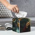 thumbnail image 4 of Kdxio Magical Tarot Reading Print Tissue Box Cover,Square Decorative PU Leather Facial Paper Case Organizer Holder Dispenser for Bathroom,Night Stands,Desk,Car 5.2''X5.2''X5.2'', 4 of 6