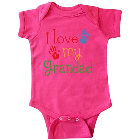 

Inktastic Grandad Grandkids Handprints Gift Baby Boy or Baby Girl Bodysuit