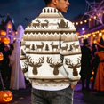 thumbnail image 4 of Quarter Zip Pullover Men Christmas Tree Sweater Mock Neck Xmas Cute Graphic Sweater Fleece Slim Fit Fashion Lightweight Sweatshirt Long Sleeve Polo Shirt, 4 of 5