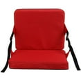 thumbnail image 4 of Coussin Pliable avec Support Arrière Navigation de Plaisance Randonnée Indoor Plein Air Outils de Camping Multi-Couleurs Polyester Canoë Siège Bateau Randonnée Pelouses Stade Rouge, 4 of 6