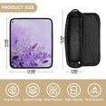 thumbnail image 4 of Hair Tools Storage with Heat Resistant Mat- Light Purple Printed Curling Iron Travel Bag/Flat Iron Case for Women, 4 of 8
