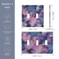 thumbnail image 2 of Yayeee Toggle Light Switch Wall Plate 3-Gang 6.37"x4.48" Decorative Outlet Cover, Watercolor Pink Marble Pattern, 2 of 7