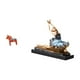thumbnail image 1 of Figura de escritorio de estatua sueca, artesanía tradicional sueca, figura creativa de bailarina de ballet a caballo de Dalecarlian, tallada a mano en, 1 of 8