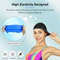 EverSport 2Pack Swim Caps for Girls Boys Youth Extra Space Swimming Cap Waterproof Silicone Pool