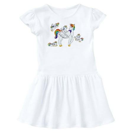 

Inktastic Cute Unicorn Family Gift Baby Girl Dress