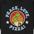 thumbnail image 3 of Teenage Mutant Ninja Turtles - Peace Love Pizza - Men's Crew Neck Fleece Pullover, 3 of 5