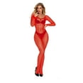 thumbnail image 3 of Luxalzxs Lencería Sexy Body Trajes Mujeres Mallas Bodystocking Lencería Sin Entrepierna Body Medias Sexy Babydoll Lencería,Rojo, 3 of 5
