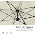thumbnail image 6 of HOMPUS 9-12FT Cantilever Patio Umbrella 360°Rotation Rectangular Outdoor Umbrella, 6 of 7