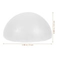 thumbnail image 2 of Eease 100pcs Smooth Round Polystyrene Hollow Balls for DIY Craft Wedding Decor 5cm, 2 of 6
