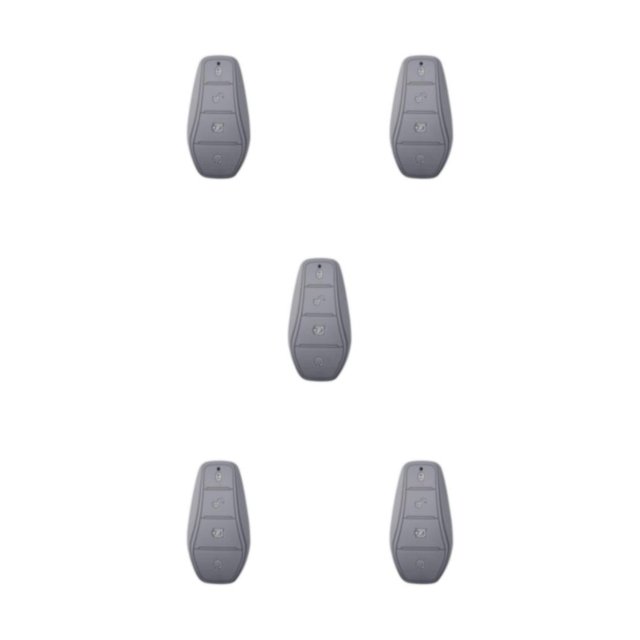 Decodeary Silicone Car Cover Glow In Dark For 360° Protection Scratch-proof Silica Gel Case For BYD Atto Gray 9 x 5cm 5Set