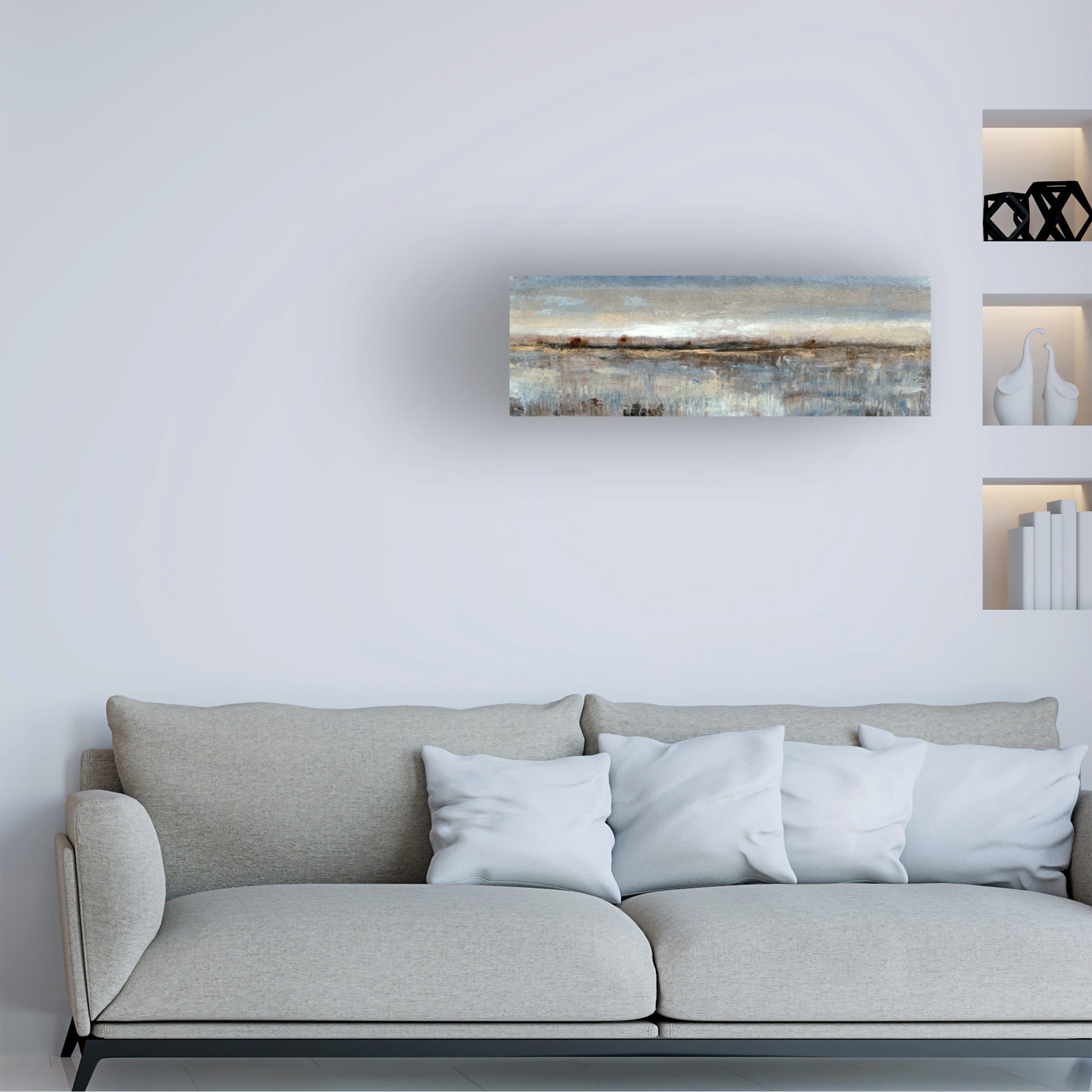 Trademark Fine Art Tim Otoole Grey Mist Ii Canvas Wall Art - 16x47