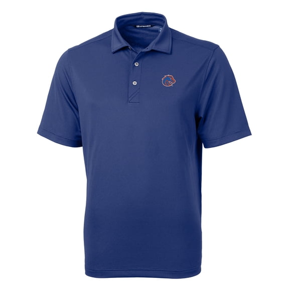 Men's Cutter & Buck Royal Boise State Broncos Big & Tall Virtue Eco Pique Recycled Polo