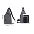 thumbnail image 3 of Crossbody Bag Small Sling Bag For Women Men Sling Backpack Chest Daypack Backpack For Travel Sports Running Hiking College Backpack Travel Bag, 3 of 5