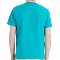 thumbnail image 4 of Hanes Essential-T Short Sleeve Cotton T-Shirt for Adult, Athletic Teal, 4XL, 4 of 5