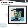 thumbnail image 4 of Stupell Industries Eclectic Strong Gin and Tonic Black Framed Print Under Glass, 13 x 13, by Kate Jarvik Birch, 4 of 8