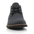 thumbnail image 3 of Ferro Aldo Pablo MFA506066 Mens Lightweight Casual Mid-Top Desert Chukka Boots, in Charcoal Wool, Men's Size 7.5, 3 of 8