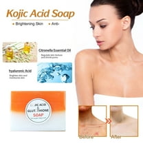 Kokovifyves Kojicacid and Glutathione Hand Soap Replenishes 100g Brightens and Contracts Pores Oil Soap Facial Soap