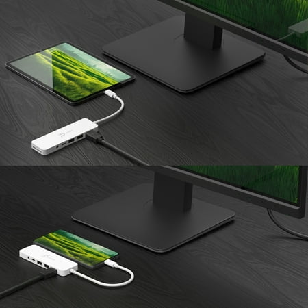 j5create - USB-C  Multi-Port Hub with Power Delivery - White