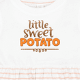 thumbnail image 4 of Inktastic Thanksgiving Little Sweet Potato Girls Baby Dress, 4 of 5