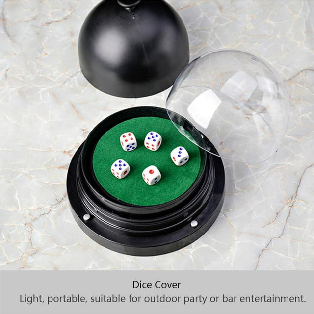 KTV Bar à Pub Couvercle en Plastique Transparent Coupe Automatique Anti-Dés Rouleau Noir