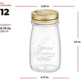 thumbnail image 2 of Bormioli Rocco Quattro Stagioni Bottle, 6.75 Oz - Glass Storage Jar with Airtight Twist Lid for Kitchen Organization, Pantry Canning, Homemade Gifts & Dry Food Storage - Made in Italy, 2 of 8