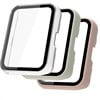 3 Pack Cover for Huawei Watch Fit 2 Case Smartwatch Plated Accessories PC Bumper All-Around Tempered Glass Screen Protector Case for Huawei Watch Fit2/new Case