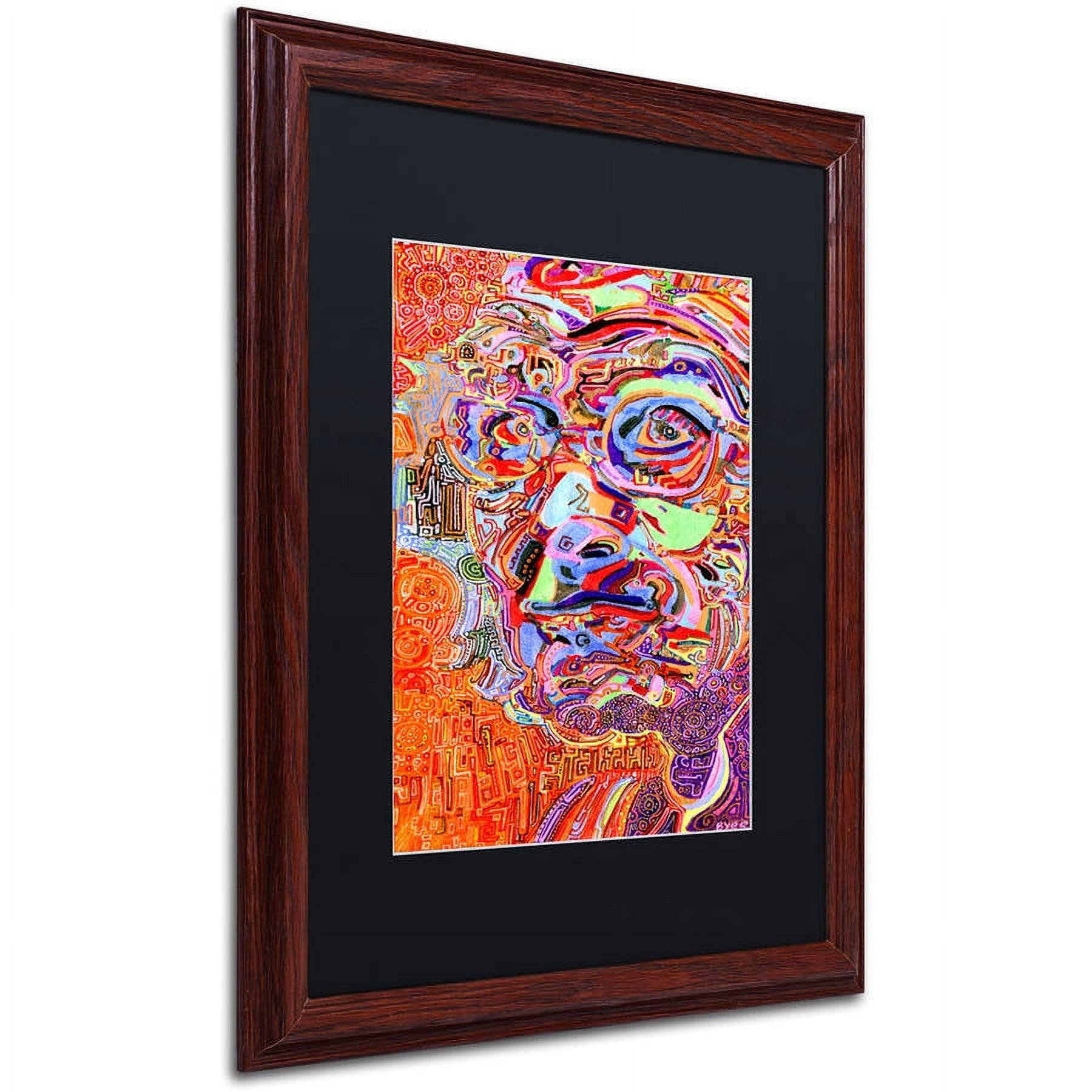 Trademark Fine Art "Chairman Of A 1966 Draft Board" Canvas Art by Josh Byer, Black Matte, Wood Frame