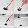 thumbnail image 5 of Drain Clog Remover Tool 35inch Sewer Cleaning Hook Stainless Steel & 3pcs 20inch PP Unclog Sink Blue Sewer Hair Drain Cleaner Tool Sink Unclogger for Toilet Bathtub Sewer, 5 of 5