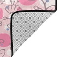 thumbnail image 6 of XMXT Non-Slip Area Rug, Flowers Floral Pink Stamp Polyester Rugs for Living Room, 72 x 48 inches Pink, 6 of 9
