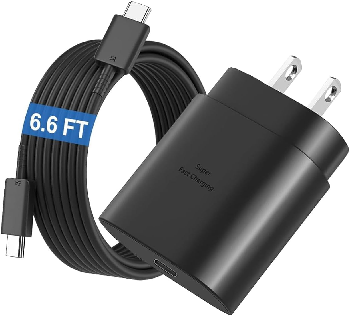 RGHJAR-Galaxy A37 A57 A36 A35 A55 A25 A34 A54 A24 S25 Edge S24 S23 FE Charger Block [25W] Super Fast Charger Block USB Type C Fast Charging Cord [6.6FT] High Speed Adapter USB C Android Phone Charger