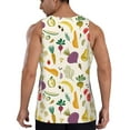 thumbnail image 3 of Fotbe Vegetable Pattern Men's Quick Dry Workout Tank Top Gym Muscle Tee Fitness Bodybuilding Sleeveless T Shirt Breathable Workout Shirt-4X-Large, 3 of 9