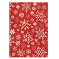 thumbnail image 2 of Christmas Rugs 8x10 Red Winter Holiday Decor Area Carpet Snowflake Pattern Large Area Rug Soft Non-Slip Machine Washable Rug for Living Room Bedroom Dining Room, 2 of 8
