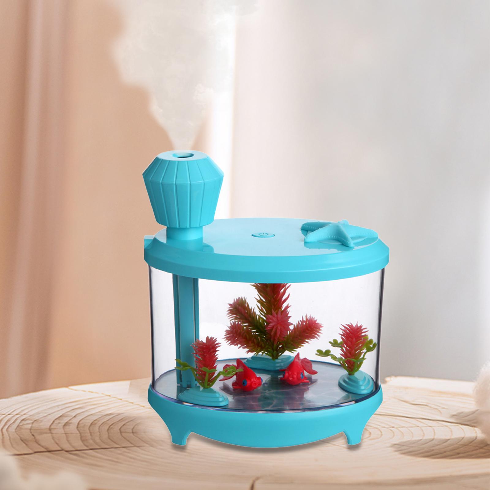 YWMJZEU Aquarium Humidifier Fragrance Diffuser Silent Humidification Mini Air Humidifier Blue