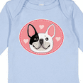 thumbnail image 4 of Inktastic French Bulldog Dog Girls Long Sleeve Baby Bodysuit, 4 of 5