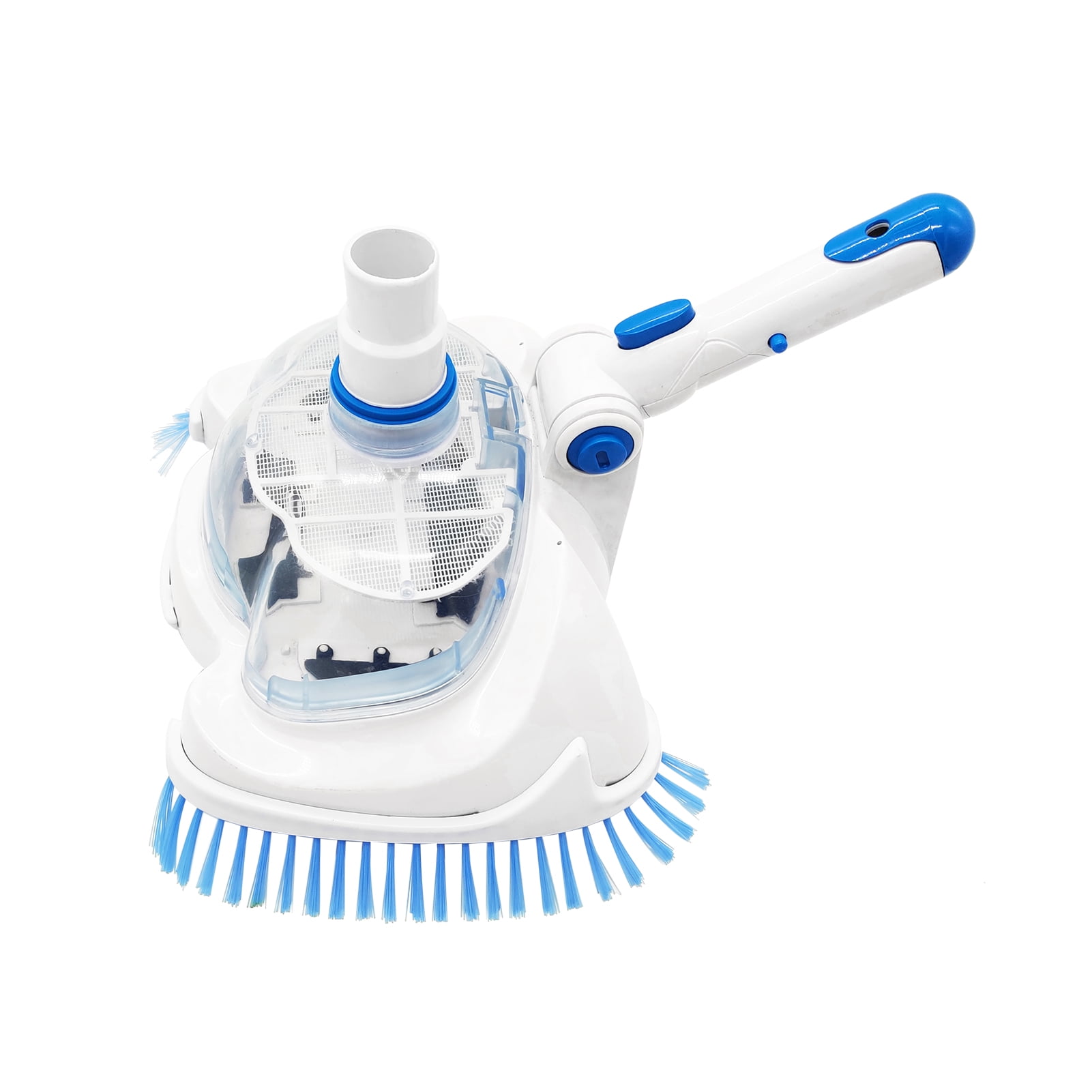 ikayaa Transparent Pool Head Inground Above Ground Swimming Pool Brush