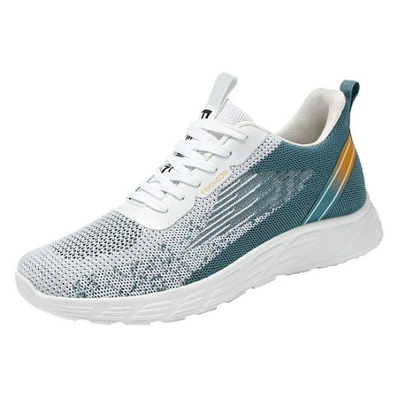 GEWSEY Casual Sneakers for Men Shoes for Men Work Safety Shoes Lightweight Slip Resistant Running Shoes Sneakers White 9