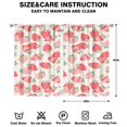 thumbnail image 2 of Nursery Curtains Boys Girls Kids Cute Red Strawberry Print Pattern Window Drapes for Living Bedroom Playroom Room Decor Rod Pocket 42x63 Inch 2 Panels, 2 of 2