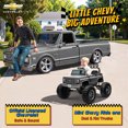 thumbnail image 4 of Officially Licensed Chevrolet 4WD 24V Ride ons, Joyracer Electric Car for Kids with Remote Control, Bluetooth, USB, LED Lights, Gray, 4 of 16
