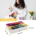 thumbnail image 5 of Vehicle Pu Leather Jewelry Box Earring Organizer Travel Organizer with Removable Compartment Portable, 5 of 6