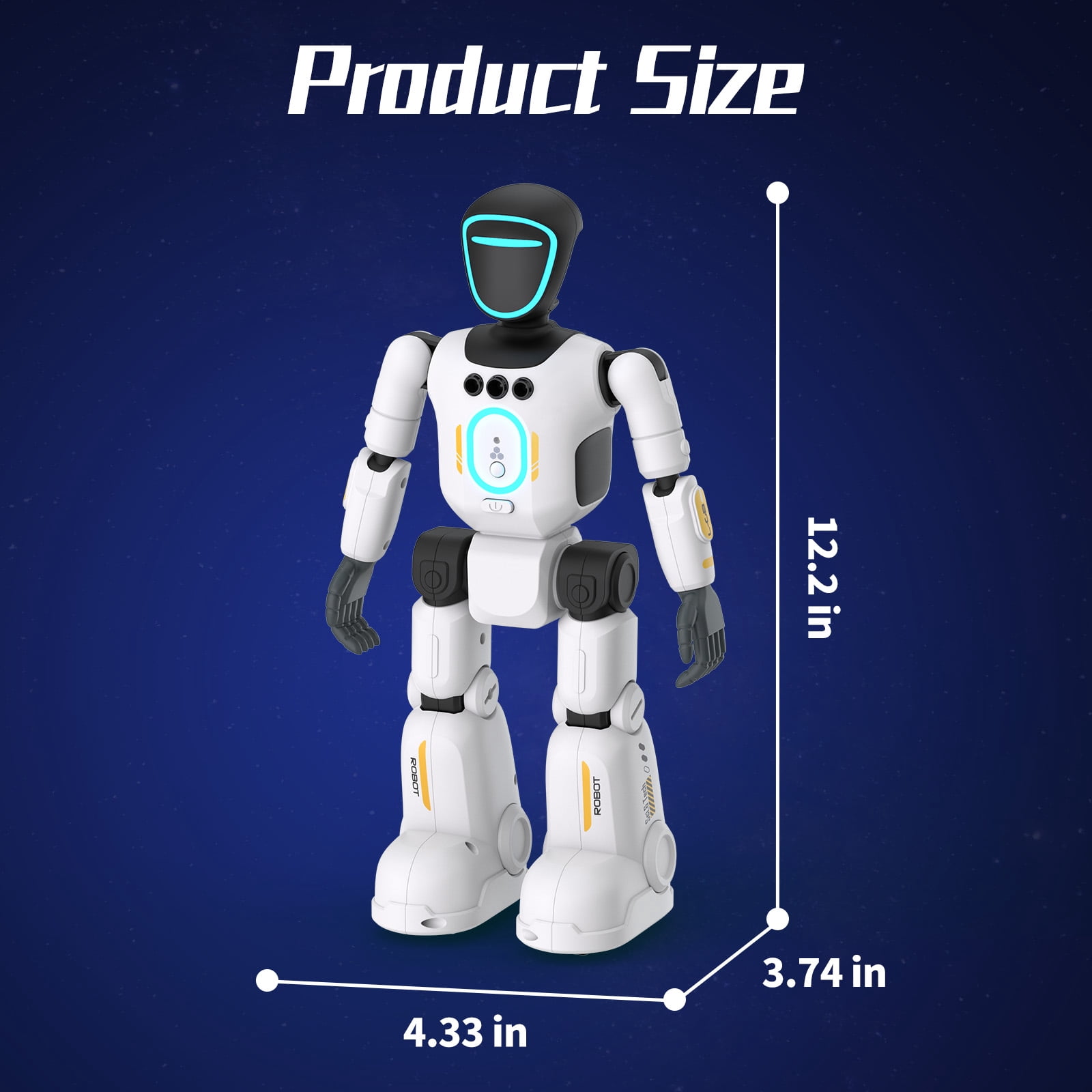 Gmdisc Remote Control Robot Toys for Kids,RC Smart Robot with Singing Dancing Programmable & Gesture Sensing,Birthday Gift for 3+ Years Old Boys Girls